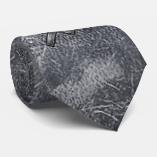 Sagittarius Zodiac Grunge Distressed Steel Style Tie