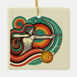 Sagittarius Zodiac Holiday Ornament Personalized