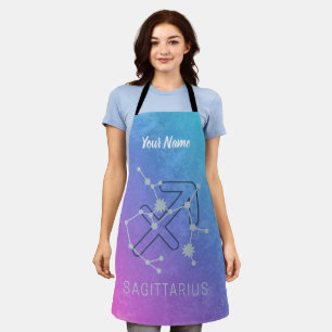 Sagittarius Zodiac Horoscope Star Constellation Apron