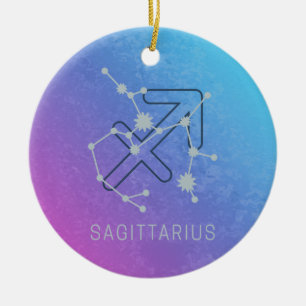 Sagittarius Zodiac Horoscope Star Constellation Ceramic Ornament