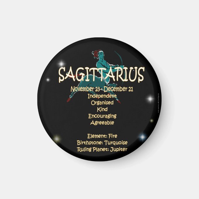 Sagittarius zodiac magnet (Front)