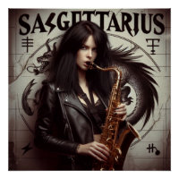 Sagittarius Zodiac Musician Saxophone 
