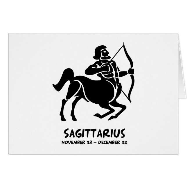 Sagittarius Zodiac Sign (Front Horizontal)