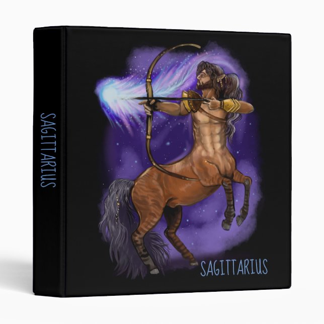 Sagittarius Zodiac Sign Binder (Front/Spine)