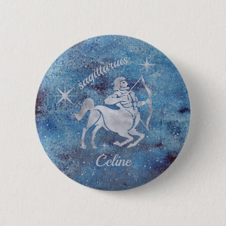 Sagittarius Zodiac Sign Button
