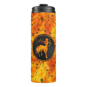 Sagittarius Zodiac Sign Fire element Thermal Tumbler