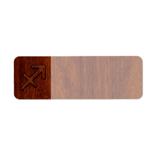 Sagittarius Zodiac Sign in Mahogany Style
