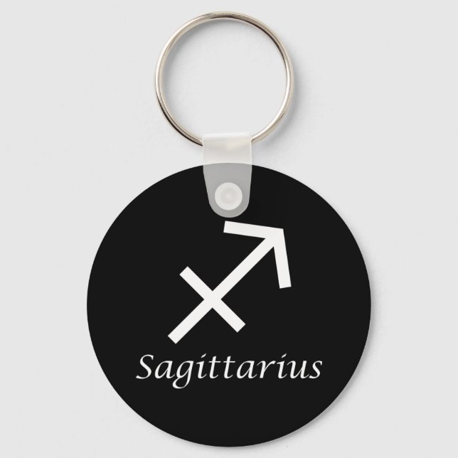 'Sagittarius' Zodiac Sign Keychain (Front)