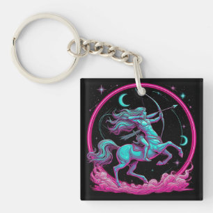 Sagittarius Zodiac Sign Keychain
