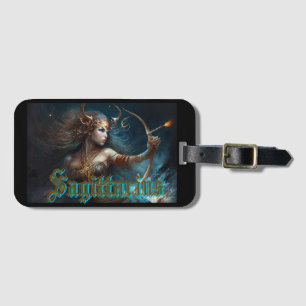 Sagittarius Zodiac Sign Luggage Tag