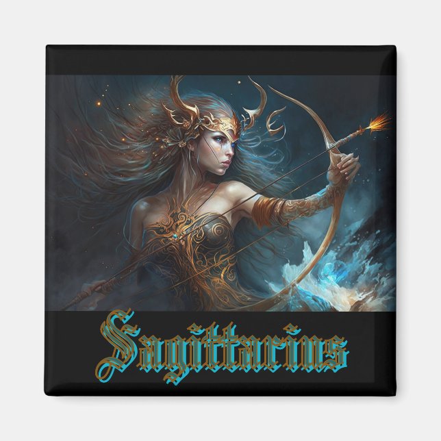 Sagittarius Zodiac Sign Magnet (Front)