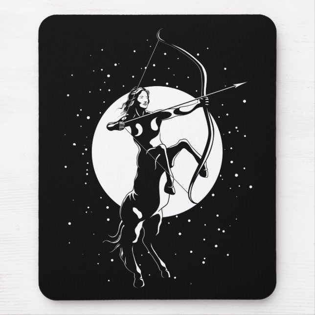 Sagittarius zodiac sign mouse pad (Front)