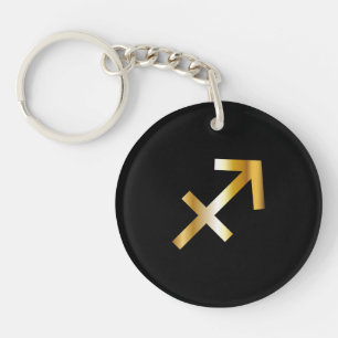 Sagittarius Zodiac Sign Round Acrylic Keychain