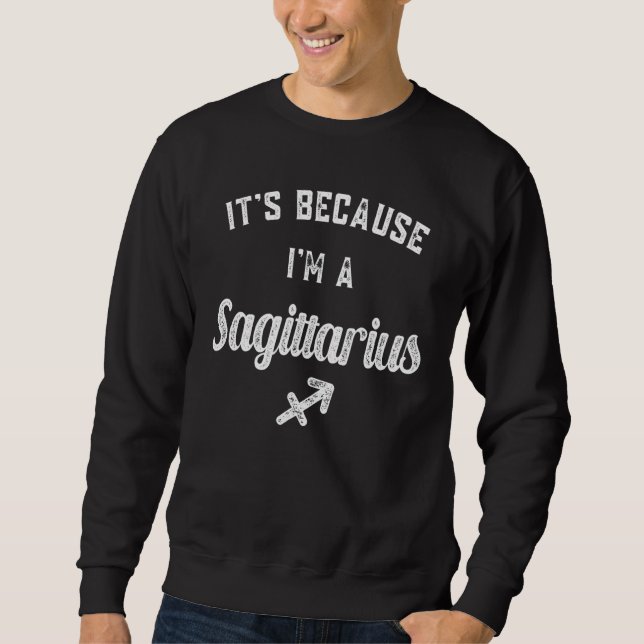Sagittarius Zodiac Sign Sweatshirt (Front)