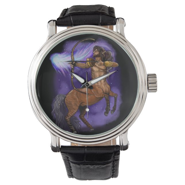 Sagittarius Zodiac Sign Watch (Front)