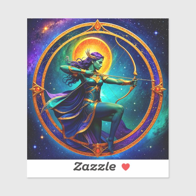 Sagittarius Zodiac Stickers, Celestial Zodiac (Sheet)