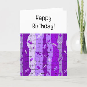 Sagittarius Zodiac Stripes Birthday Card