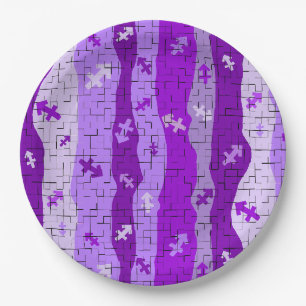 Sagittarius Zodiac Stripes  Paper Plate