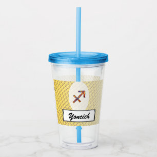 Sagittarius Zodiac Symbol Element by K Yoncich Acrylic Tumbler