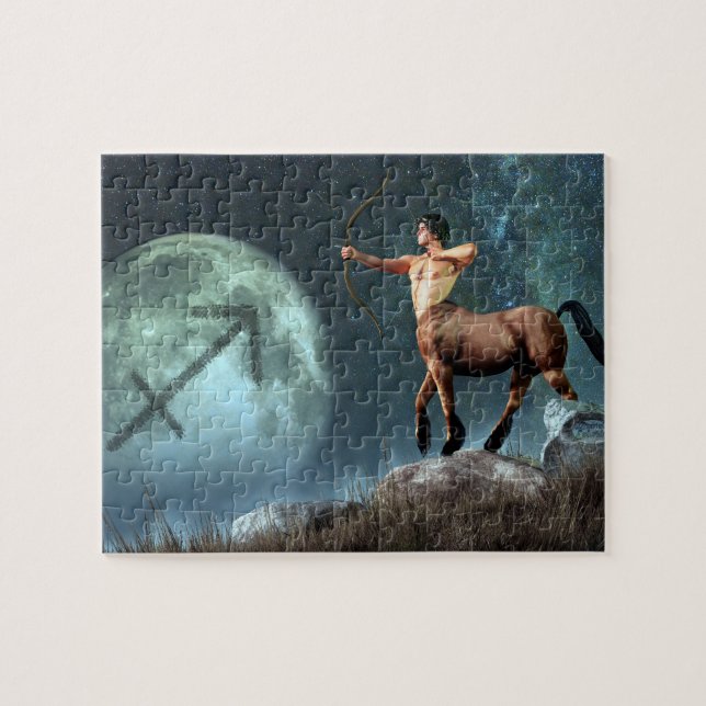 Sagittarius Zodiac Symbol Jigsaw Puzzle (Horizontal)