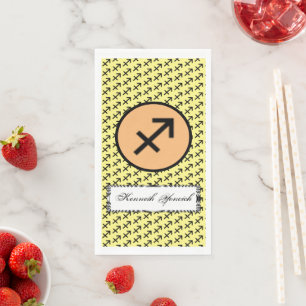 Sagittarius Zodiac Symbol Standard by K Yoncich Napkin