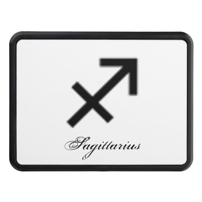 Sagittarius Zodiac Symbol Standard by K Yoncich Trailer Hitch Cover (Front)