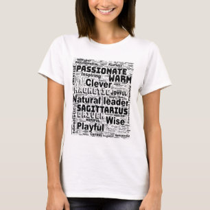 Sagittarius Zodiac Word Cloud Inspiration Women's T-Shirt