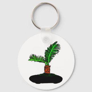 Sago Palm Bonsai Type Graphic Image Tree Keychain