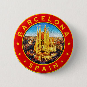 Sagrada Familia Barcelona 2 Inch Round Button