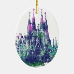 Sagrada Familia Barcelona Ceramic Ornament