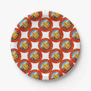 Sagrada Familia Barcelona Paper Plate