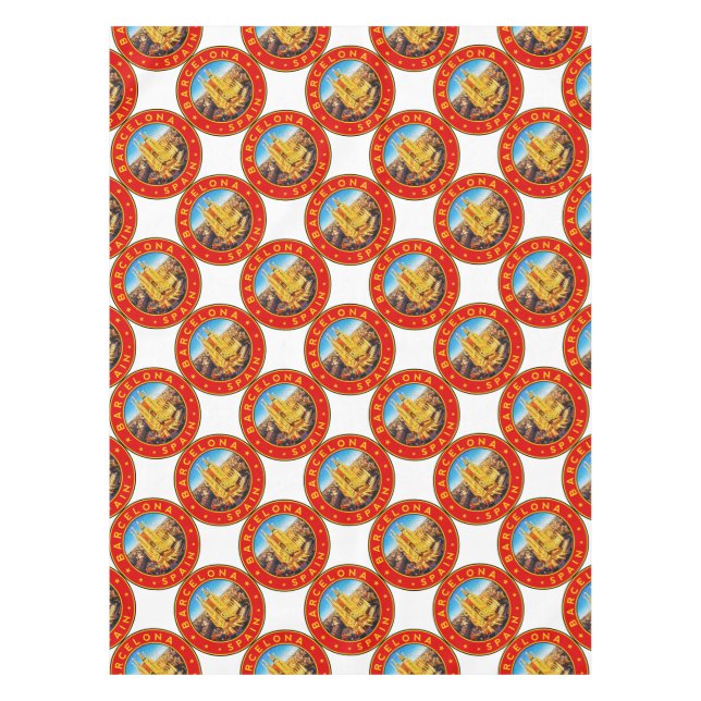 Sagrada Familia Barcelona  Tablecloth (Front)