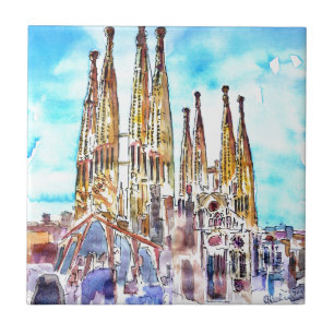 Sagrada Familia Barcelona Tile