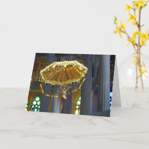 Sagrada Familia Crucifix, Barcelona, Spain -  Card