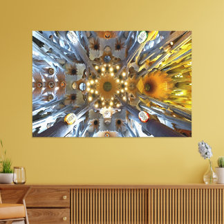 Sagrada Familia Gaudi Architecture Canvas Print