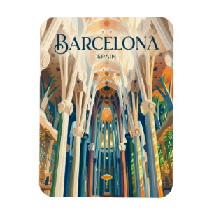 Sagrada Família Interior Spain Magnet