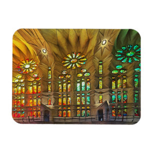 Sagrada Familia. Interior. View 19. Magnet