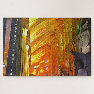 Sagrada Familia. Interior. View 2. Jigsaw Puzzle