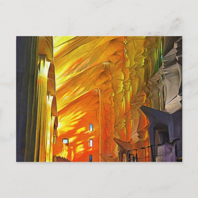 Sagrada Familia. Interior. View 2. Postcard (Front)