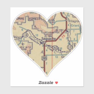 Saguache CO 1948 Map