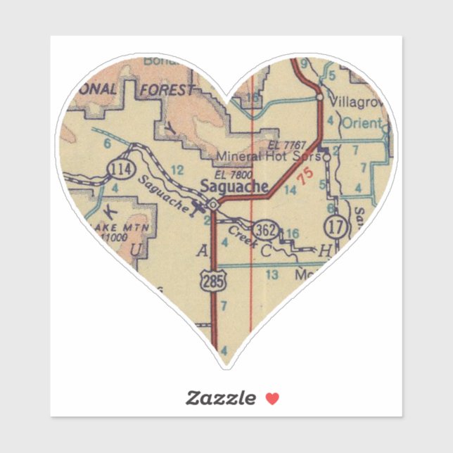 Saguache CO 1948 Map (Sheet)