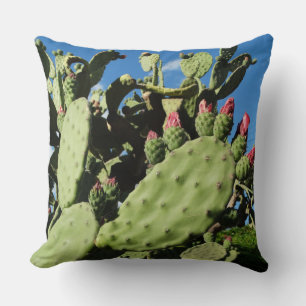 Saguaro Cacti, Cactus Plants Throw Pillow