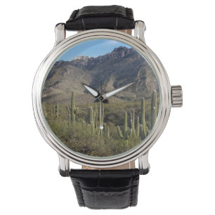 Saguaro Cactus and Catalina Mountains, Tucson AZ Watch
