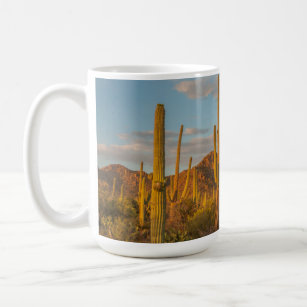 Saguaro cactus at sunset, Arizona Coffee Mug