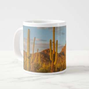 Saguaro cactus at sunset, Arizona Large Coffee Mug