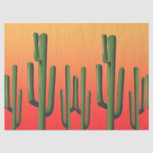 Saguaro Cactus Desert Decoupage Tissue Paper
