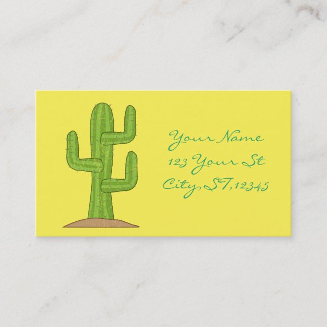 Saguaro Cactus Thunder_Cove Business Card (Front)