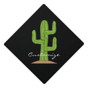 Saguaro Cactus Thunder_Cove Graduation Cap Topper