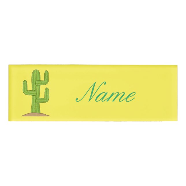 Saguaro Cactus Thunder_Cove Name Tag (Front)