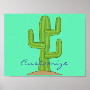 Saguaro Cactus Thunder_Cove Poster
